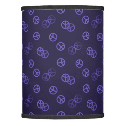 Purple Peace Sign Lamp Shade