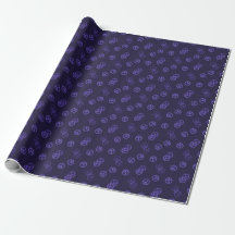 Purple Peace Sign Pattern