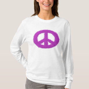 Purple Peace Sign T-Shirt