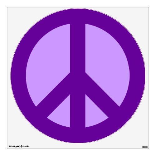 Purple Peace Sign Wall Sticker