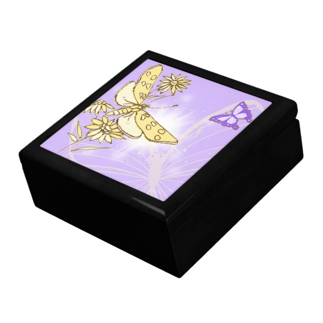 Purple Peach Butterfly Gift Box (Side)