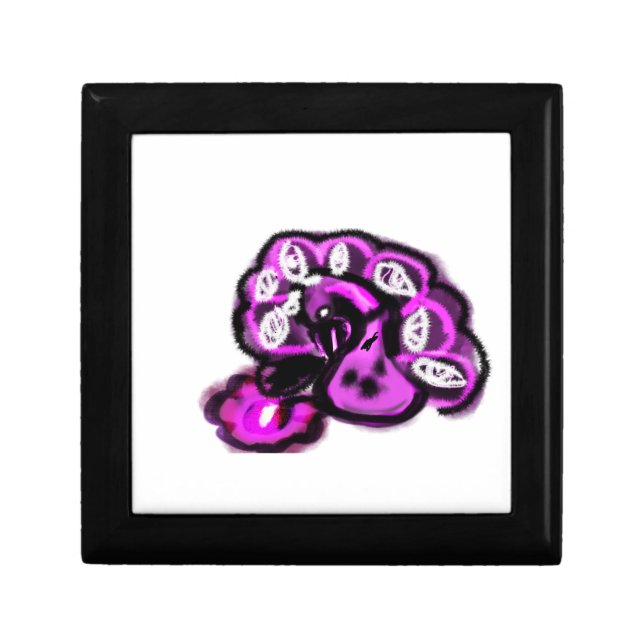 Purple peacock gift box (Front)