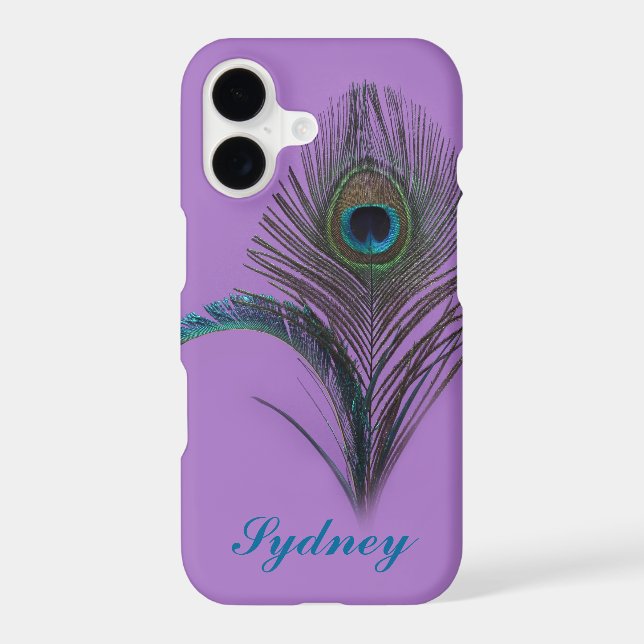 Purple Peacock iPhone 7 Case (Back)