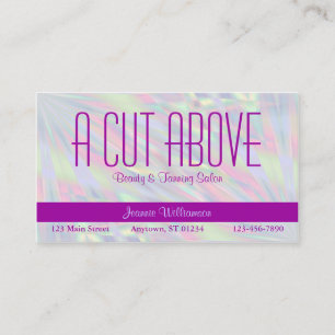 Purple Pearl Beauty Salon Business Card