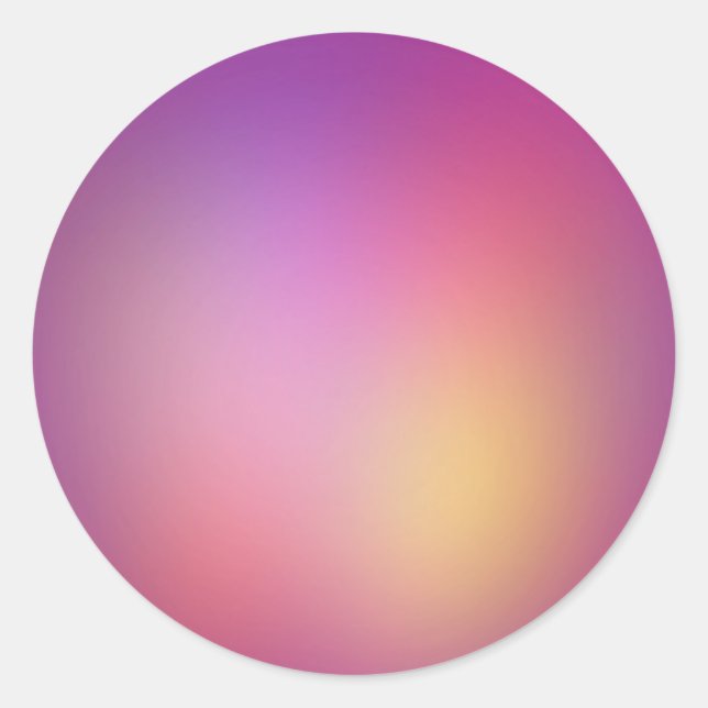 Purple Pearl Classic Round Sticker (Front)