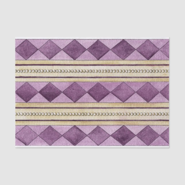 Purple & Pearls Tissue Paper (Front)
