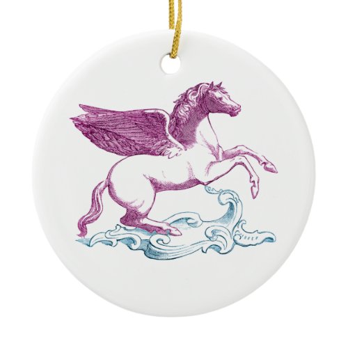Purple Pegasus Ornament