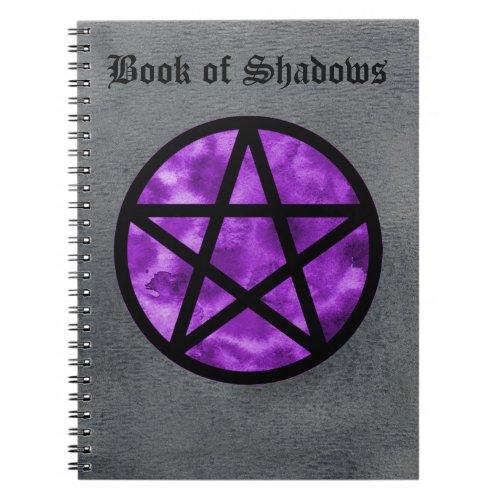 Purple Pentacle Book of Shadows Notebook 2