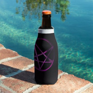 purple pentagram can cooler