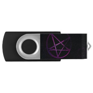 purple pentagram flash drive