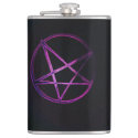 purple pentagram stainless steel water bottle flask