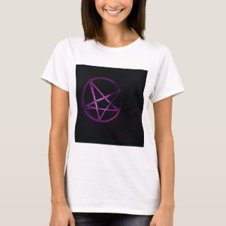 purple pentagram T-Shirt