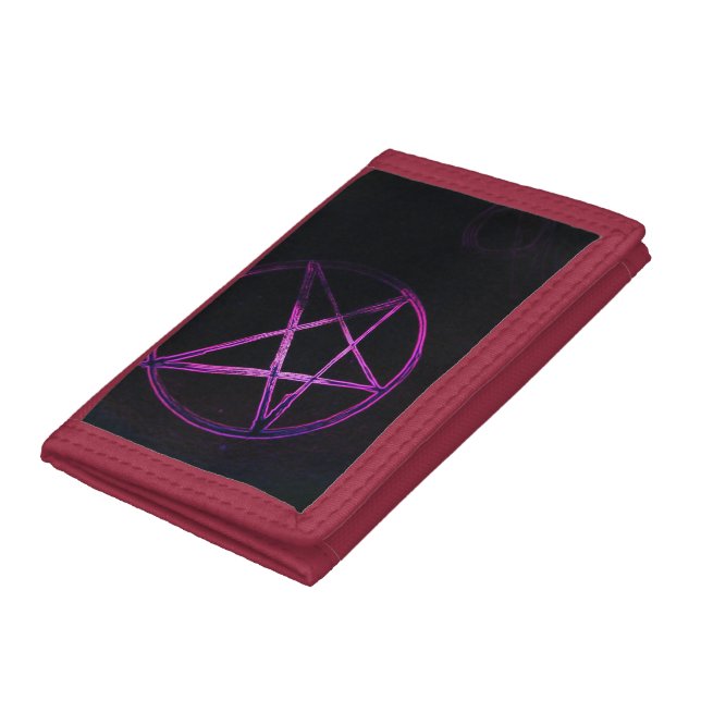 purple pentagram trifold wallet (Bottom)