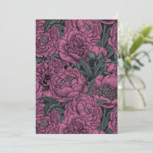 Purple peony flowers (Standing Front)