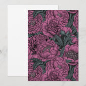Purple peony flowers (Front/Back)