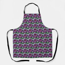 Purple Peony Stained Glass