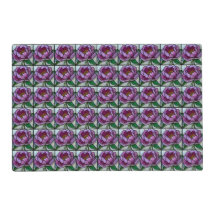 Purple Peony Stained Glass