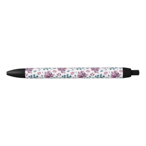 Purple Peony  Watercolor Flower Wedding pen
