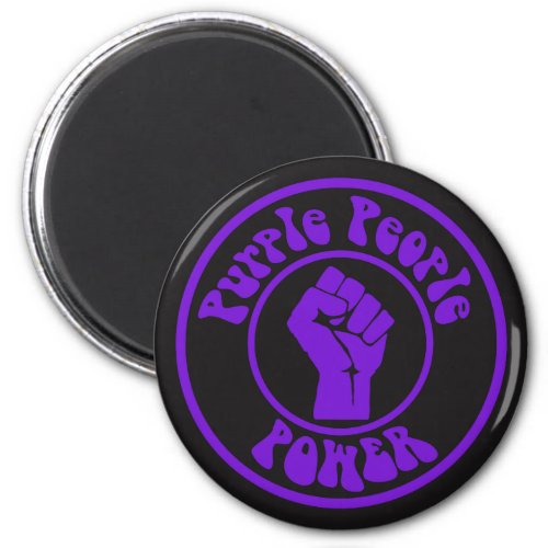 Purple People Power Magnet