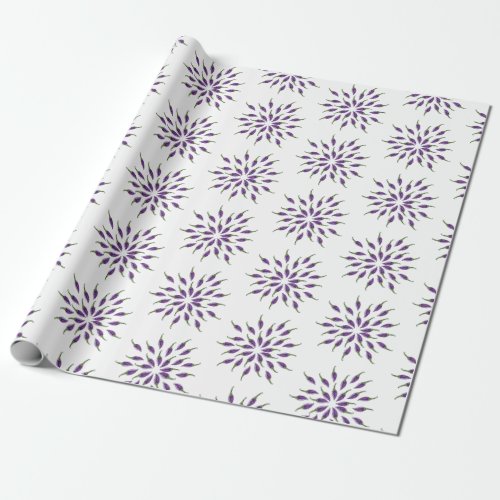 Purple Peppers mandala  Art Wrapping Paper