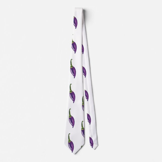 Purple Peppers Neck Tie (Front)