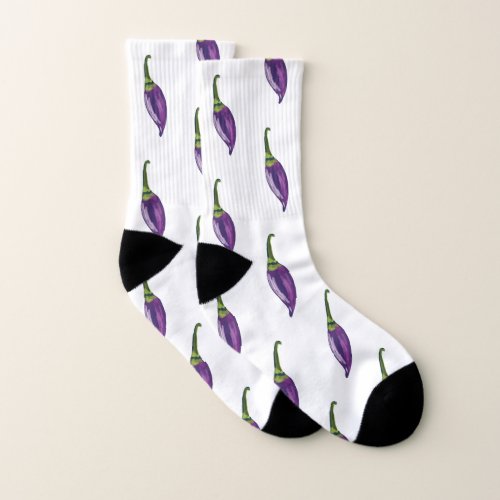 Purple Peppers Socks