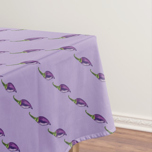 Purple Peppers Tablecloth (In Situ)