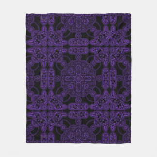 Purple Persian Fleece Blanket