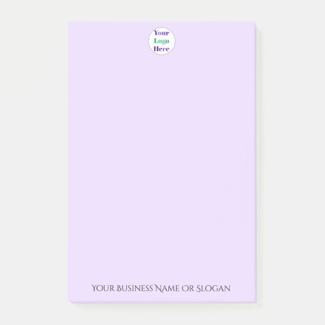Purple Personalized Branded Custom Logo Post-it Notes (Front)