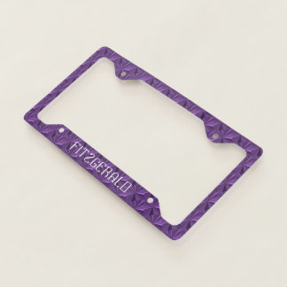 Purple Personalized Diamond Plate Cover by Janz