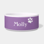 Purple  | Personalized Dog Dish at Zazzle