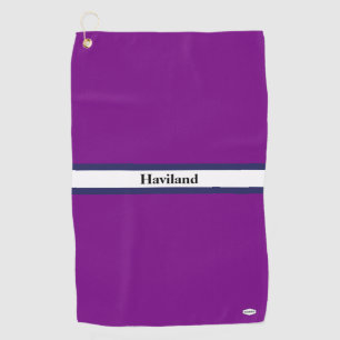 Purple Personalized Golf Towel HAMbWG