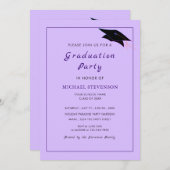 Purple Personalized Graduation Party Invitation | Zazzle