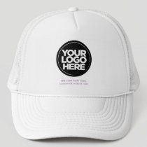 Purple | Personalized Logo and Text Baseball Trucker Hat