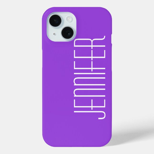 Purple, Personalized Name Case-Mate iPhone Case (Back)