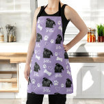 Purple Personalized Pet Photo Dog Lover Instagram Apron<br><div class="desc">Show off your love for your furry companion with the "Cute Custom Love Paw Print Dog Lover Pet Photo" design. This personalized product allows you to feature your favorite pet photo, creating a heartwarming tribute to your beloved dog. With an adorable paw print motif and customizable options, it's the perfect...</div>