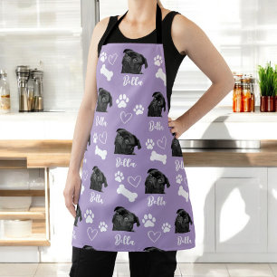 Purple Personalized Pet Photo Dog Lover Instagram Apron