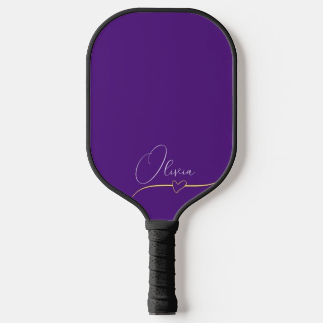 Purple Personalized Pickleball Paddle (Front)