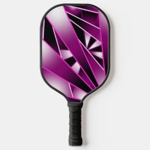 Purple Perspective Gradient Color Fill Drawing Pickleball Paddle
