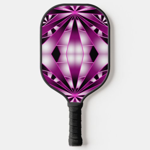 Purple Perspective Gradient Color Filled Drawing Pickleball Paddle