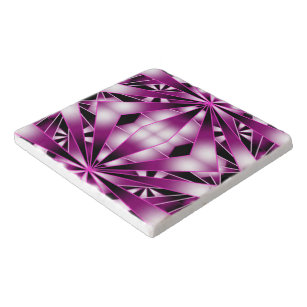 Purple Perspective Gradient Color Filled Drawing  Trivet