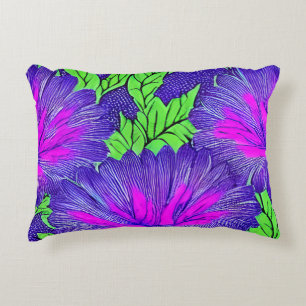 Purple Petals Accent Pillow