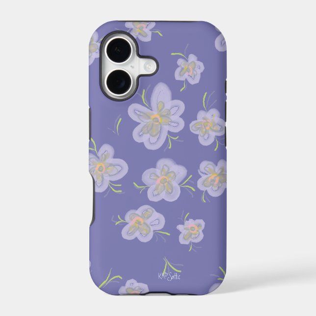 Purple Petals Iphone Case (Back)