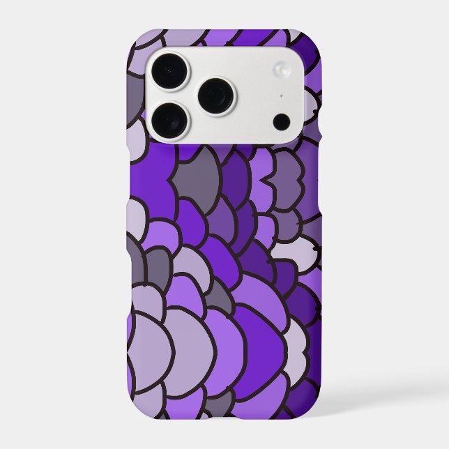 Purple Petals Pattern Iphone Case (Back)