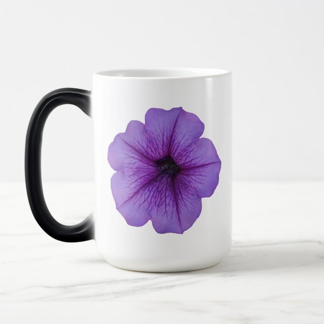 Purple Petunia Flower Color Morph Mug (Left)
