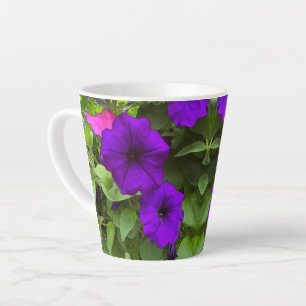 Purple Petunia - Latte Mug