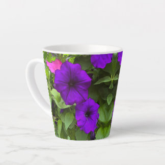 Purple Petunia - Latte Mug