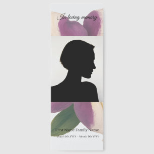 Purple petunia memorial bookmarks