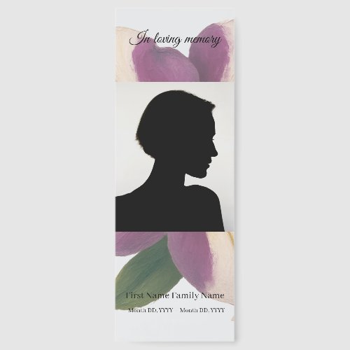 Purple petunia memorial bookmarks