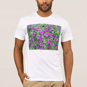 Purple Petunias Adult Bella Canvas T-Shirt